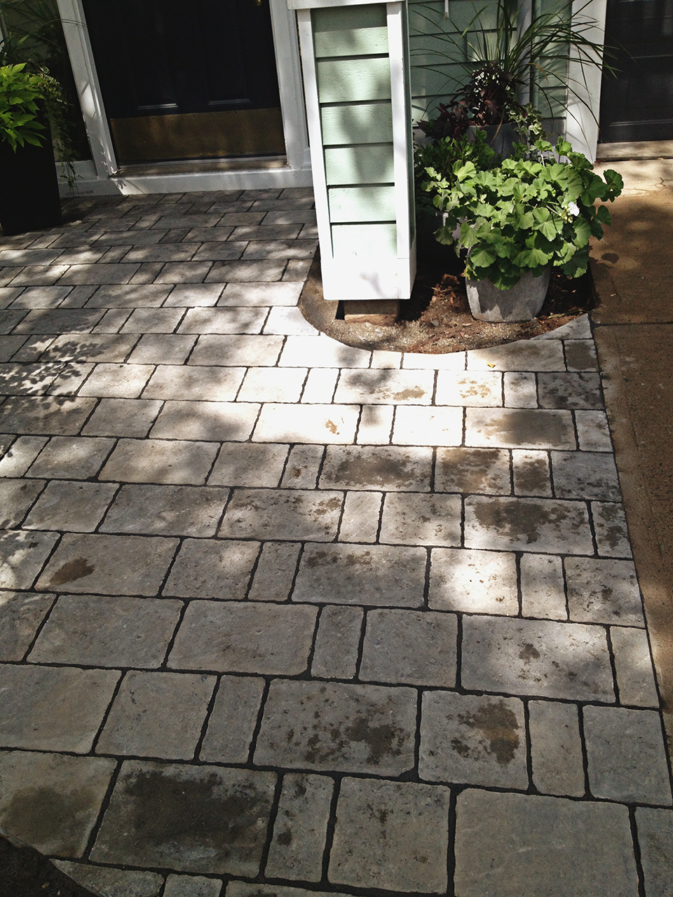 Driveway tile renovation