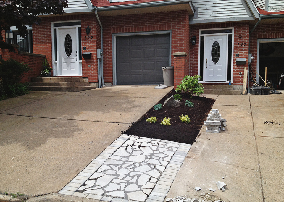 Garden and tile work